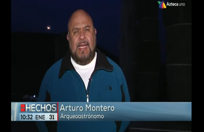 Noticiero Hechos de TV Azteca, eclipse Luna Azul