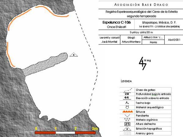 Planta de la cueva C-106