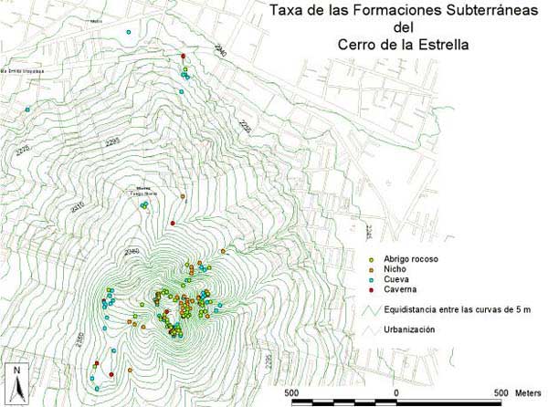 Taxa de formaciones subterráneas