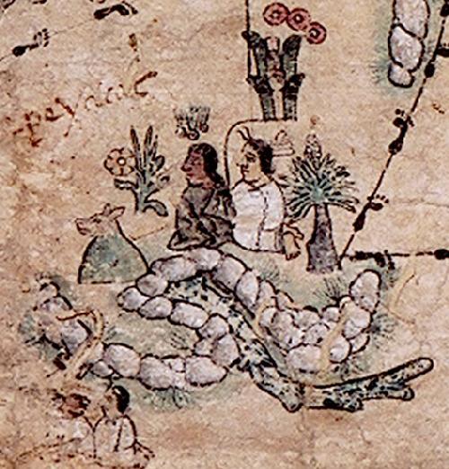 Representación de Oxtotipan en el Mapa de Cuauhtinchan II.