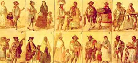 Una sociedad sectaria a partir de castas era la virreinal en la Nueva España