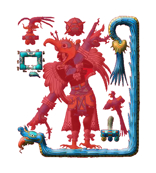 Edificio A: mural del Hombre Águila