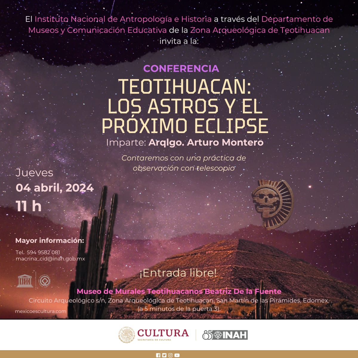 Teotihuacan: Los astros y el próximo eclipse