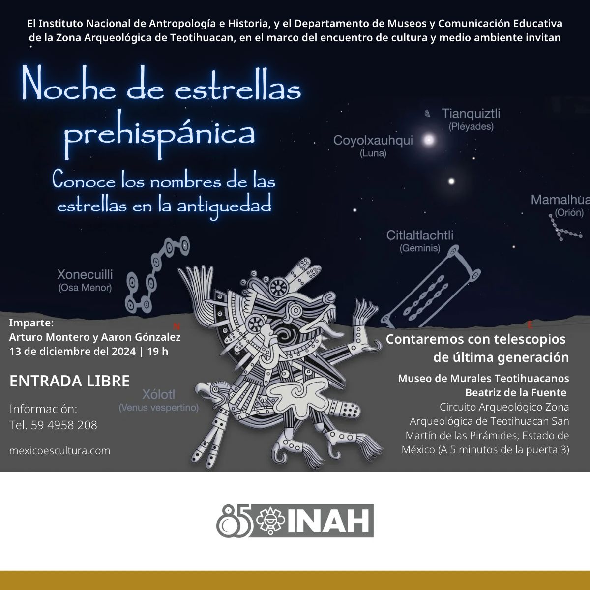 Noche de estrellas prehispánica