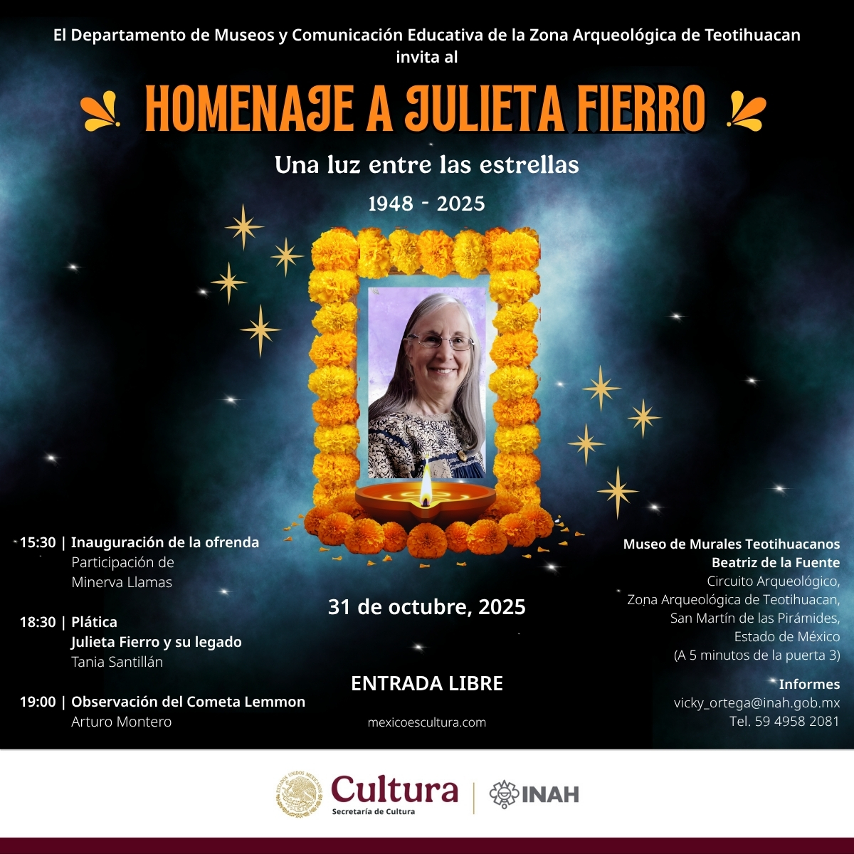 Homenaje a Julieta Fierro