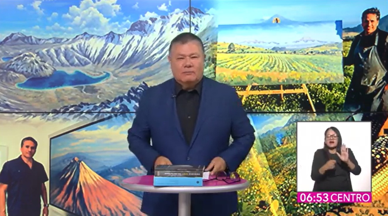 El Canal 11 entrevista al doctor Arturo Montero en el Museo Kaluz