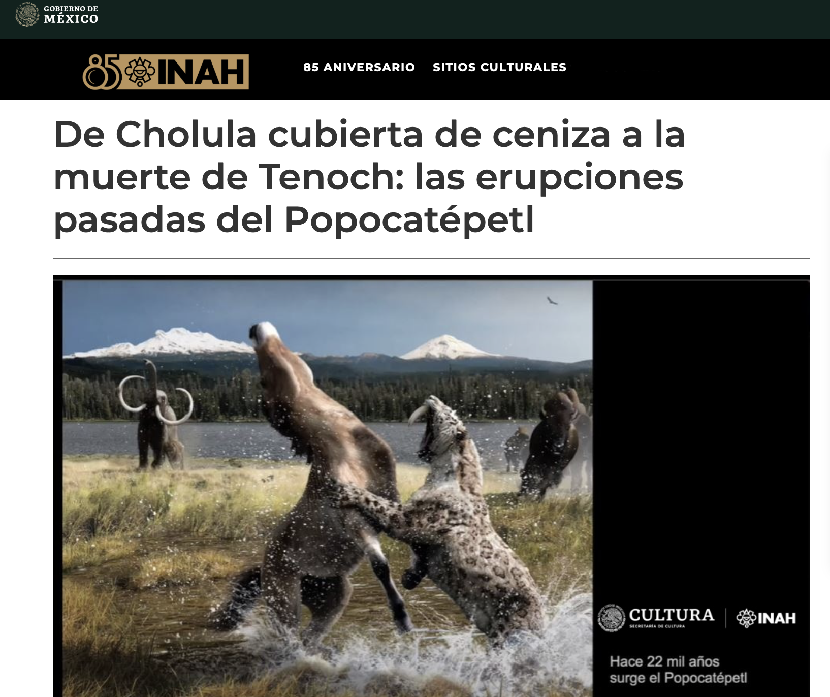 De Cholula cubierta de ceniza a la muerte de Tenoch